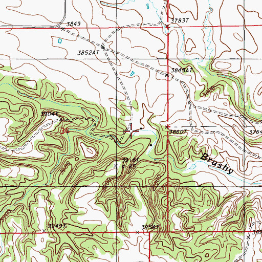 Topographic Map of Harney Ranch, WY