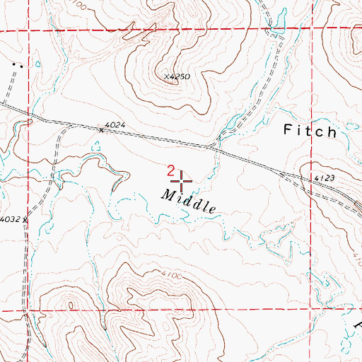 Topographic Map of Harper Draw, WY