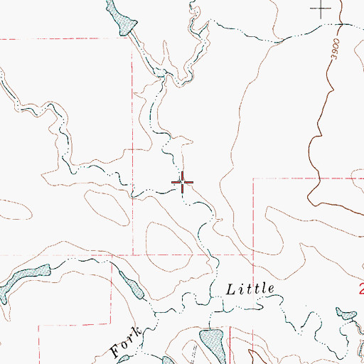 Topographic Map of Hattie Creek, WY