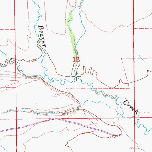 Topographic Map of Hay Gulch, WY