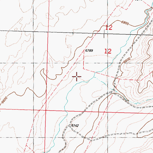 Topographic Map of Hay Gulch, WY