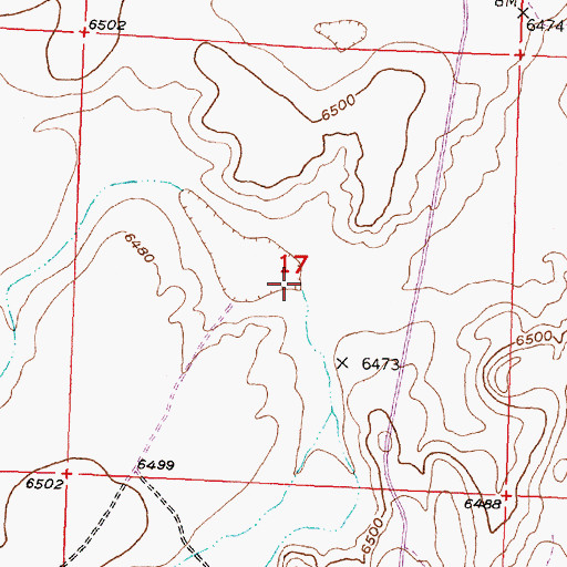 Topographic Map of Haypress Creek, WY
