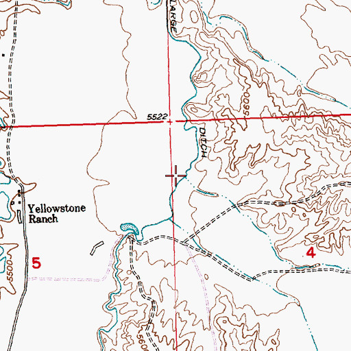 Topographic Map of Hays Draw, WY