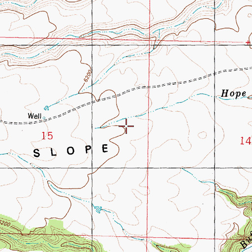 Topographic Map of Hole-in-the-Wall Windmill, WY