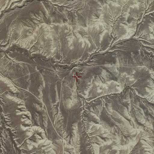 Aerial/Satellite Image of Holland Reservoir, WY