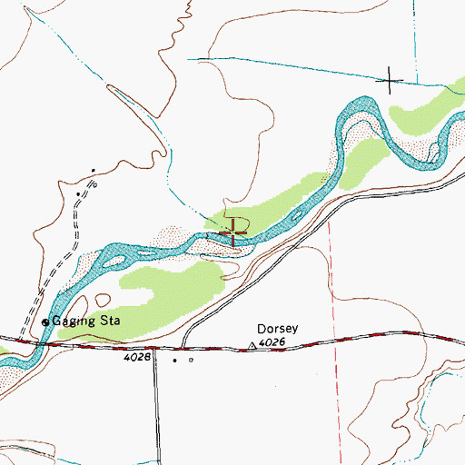 Topographic Map of Horseshoe Draw, WY