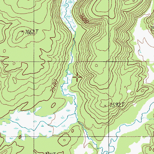Topographic Map of Howard Eaton Trail, WY