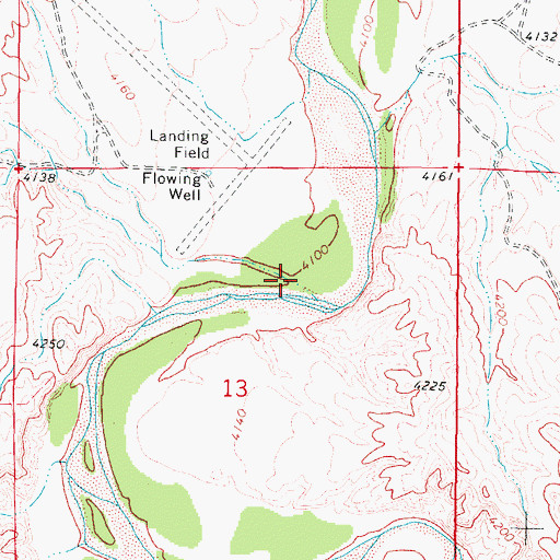 Topographic Map of Hupp Draw, WY