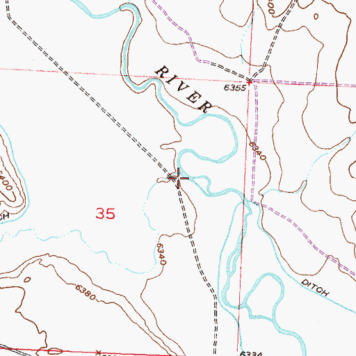 Topographic Map of Ice Slough, WY