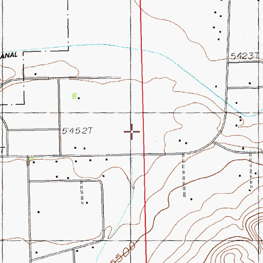 Topographic Map of Irma Flats, WY