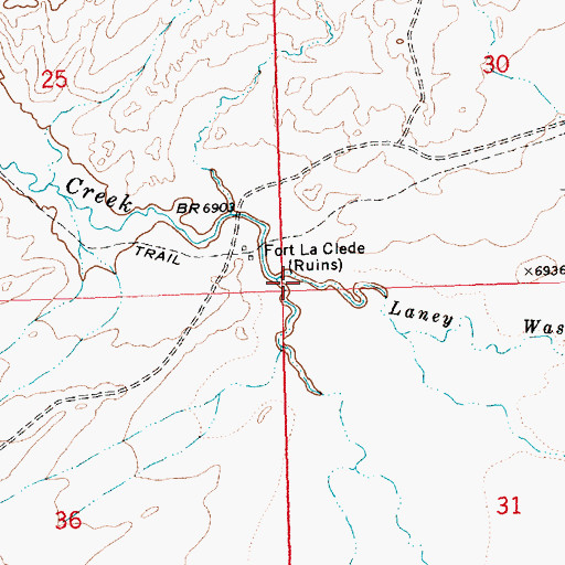 Topographic Map of Iron Pipe Draw, WY