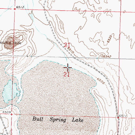 Topographic Map of Iron Springs Creek, WY