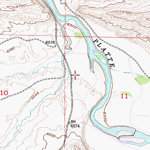 Topographic Map of Iron Springs Draw, WY