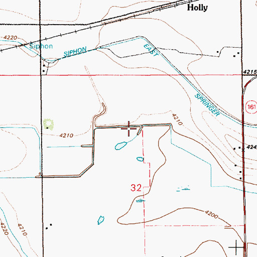 Topographic Map of J-Pen Drain, WY
