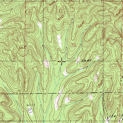 Topographic Map of Annemanie School, AL