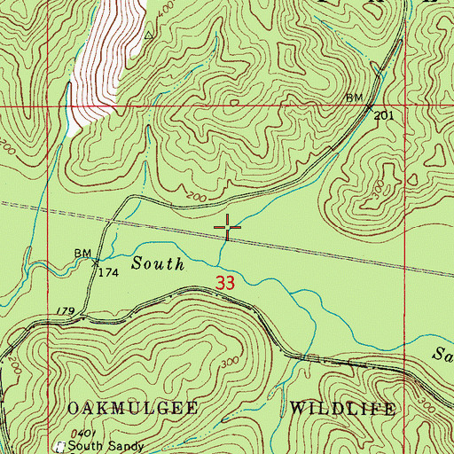 Topographic Map of Clifton (historical), AL