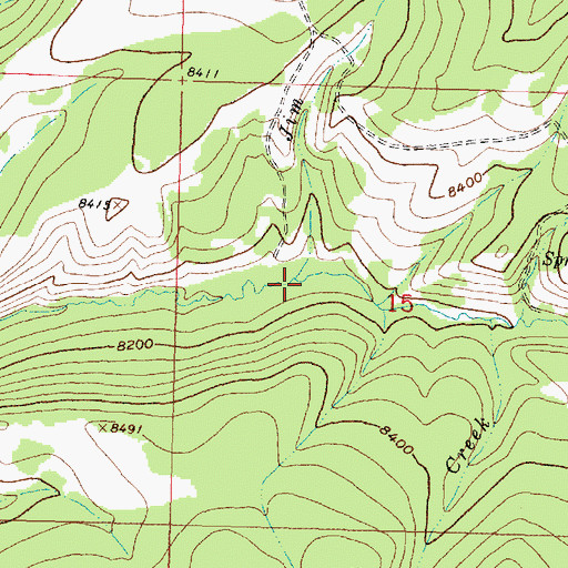 Topographic Map of Jim Creek, WY