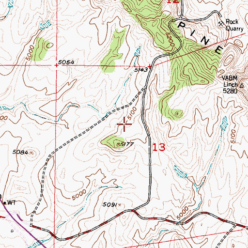 Topographic Map of Joe Grey Spring, WY