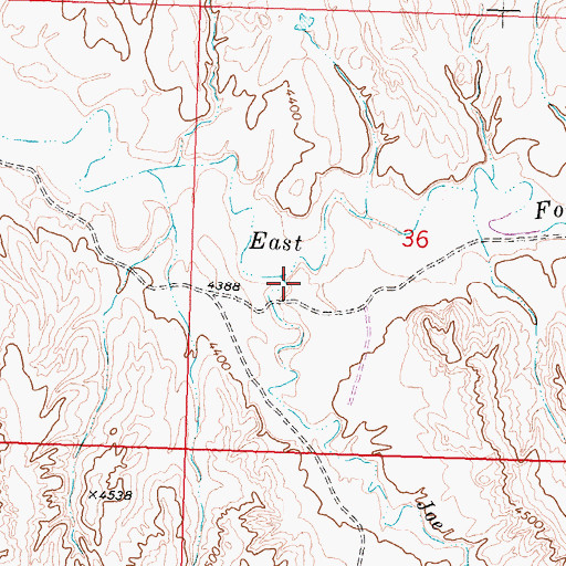 Topographic Map of Joe Henry Fork, WY