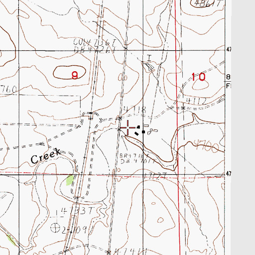Topographic Map of Johnson Ranch, WY