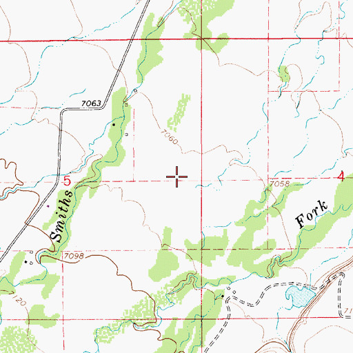 Topographic Map of Jones Creek, WY