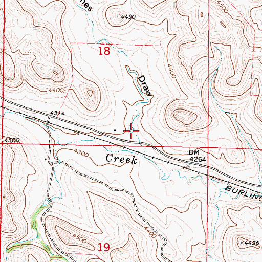 Topographic Map of Jones Draw, WY