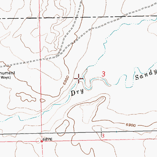 Topographic Map of Juel Creek, WY