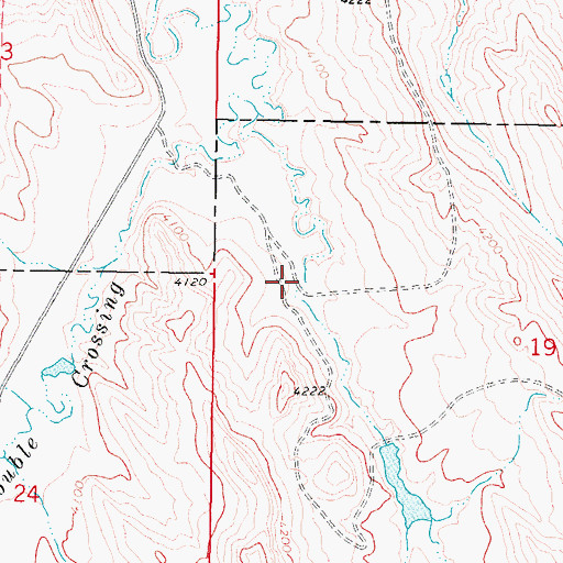 Topographic Map of Julio Draw, WY