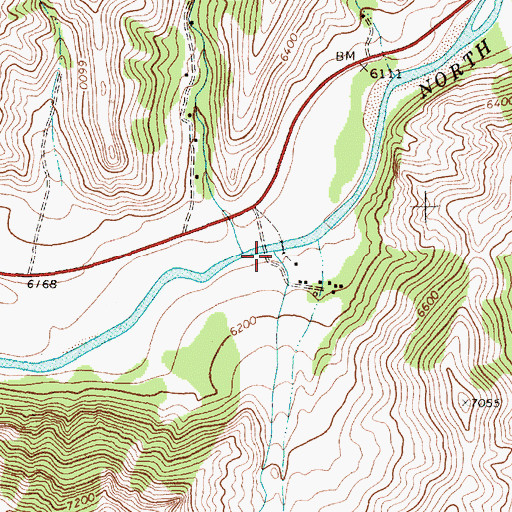 Topographic Map of June Creek, WY