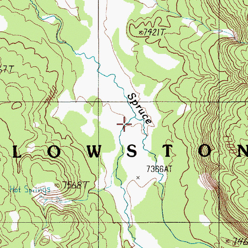 Topographic Map of Juniper Creek, WY