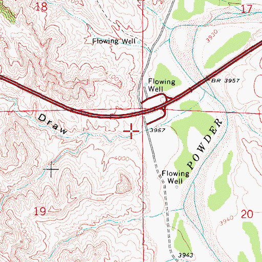 Topographic Map of Juniper Draw, WY