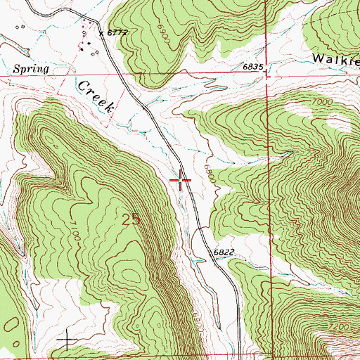 Topographic Map of Kappes Canyon, WY