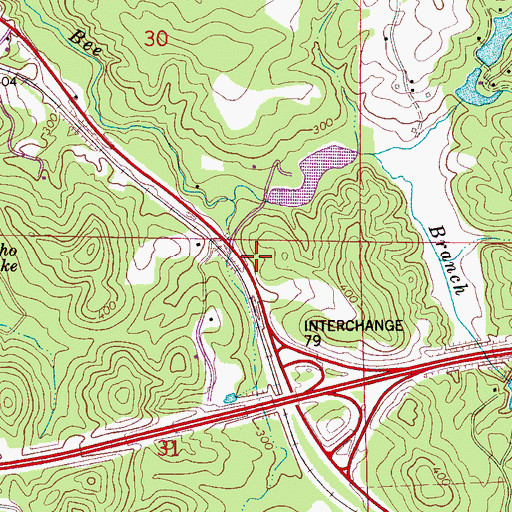 Topographic Map of Olmsted (historical), AL