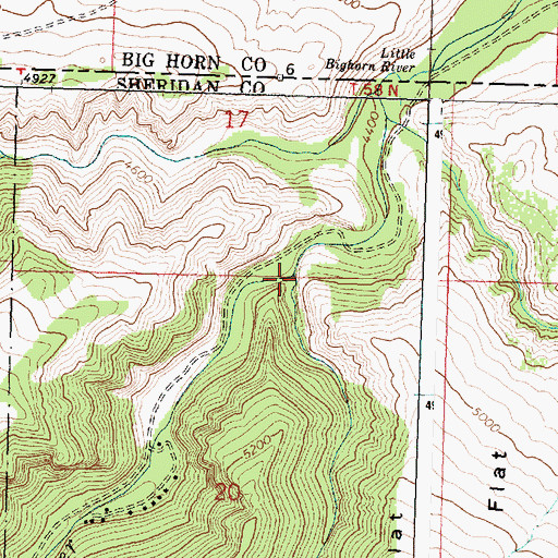 Topographic Map of Kettle Gulch, WY