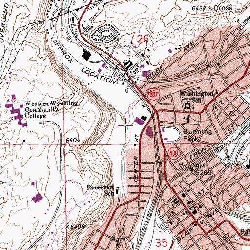 Topographic Map of Killpecker Creek, WY