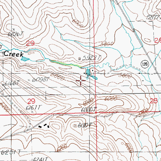 Topographic Map of Lanchbury Ranch, WY