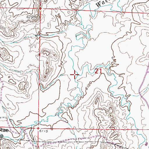 Topographic Map of Landon Creek, WY