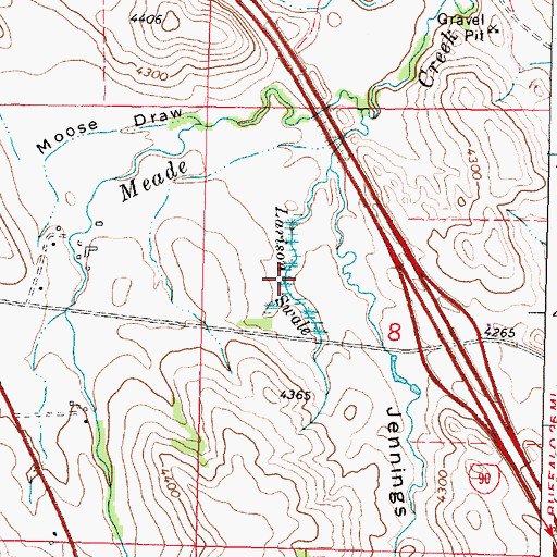 Topographic Map of Larison Swale, WY