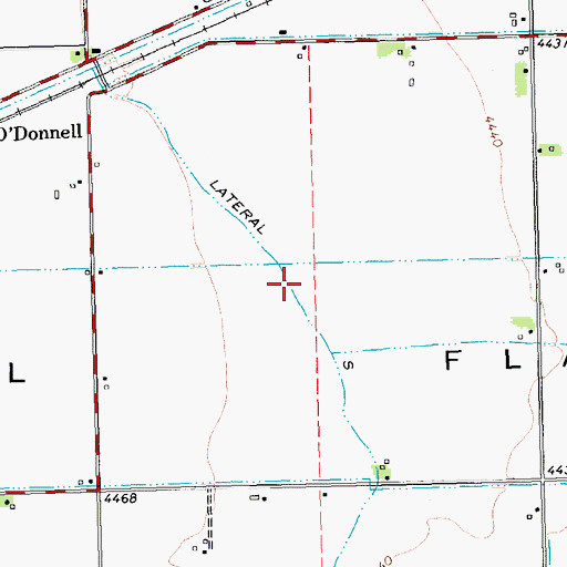 Topographic Map of Lateral S, WY