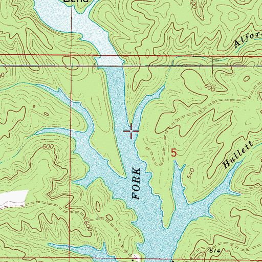 Topographic Map of Alford Spring Branch, AL