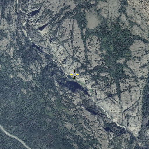Aerial/Satellite Image of Leaning Tree Creek, WY