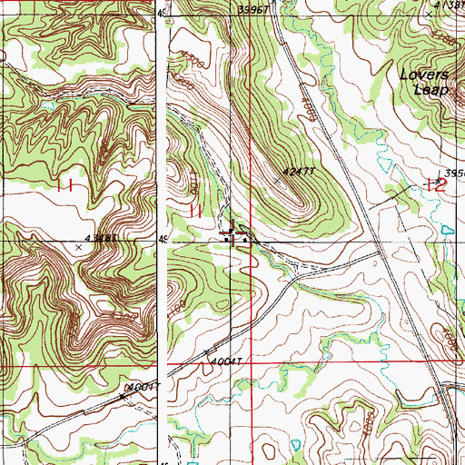 Topographic Map of Lee Ranch, WY