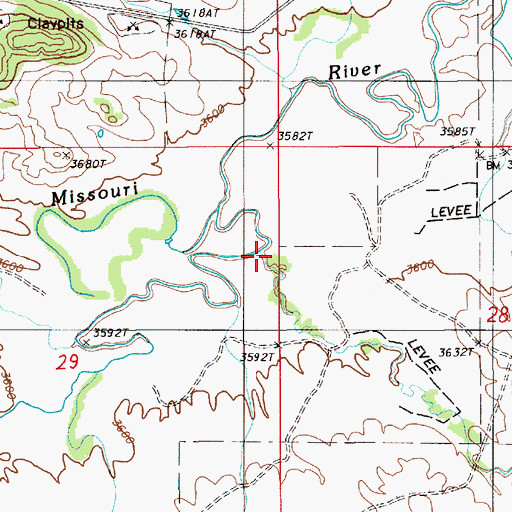 Topographic Map of Lindsey Creek, WY