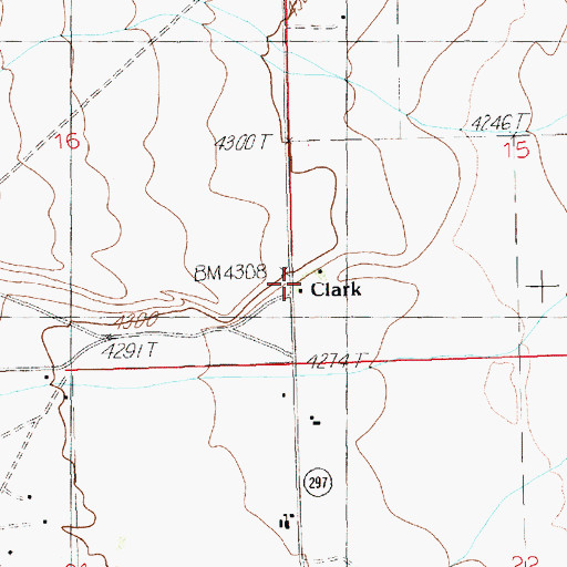 Topographic Map of Linquist Ranch, WY