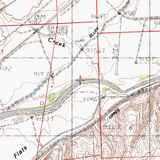Topographic Map of Little Gooseberry Creek, WY