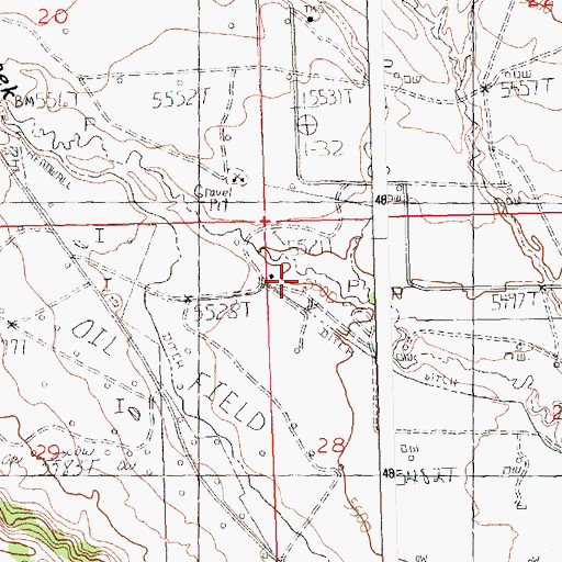 Topographic Map of Little John Ranch, WY