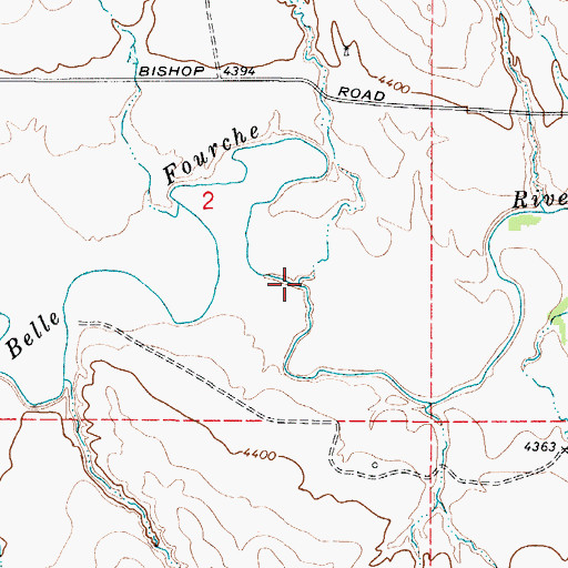 Topographic Map of Little Piney Creek, WY