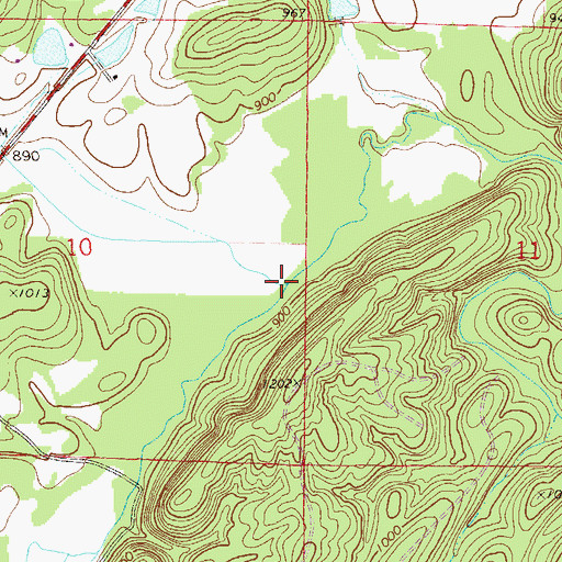 Topographic Map of Armstrong Creek, AL
