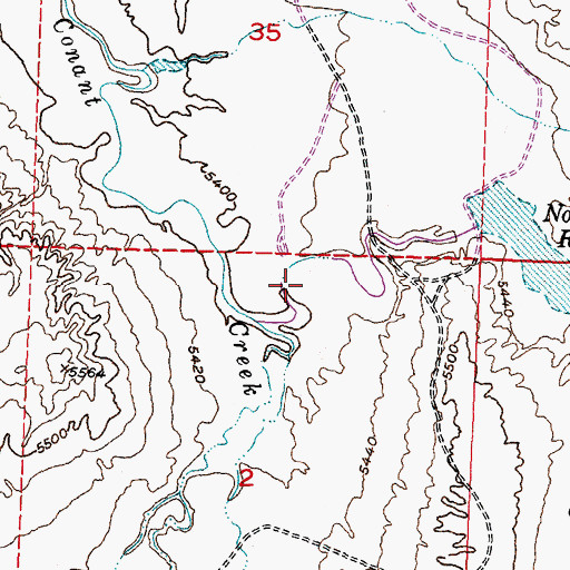 Topographic Map of Logan Gulch, WY