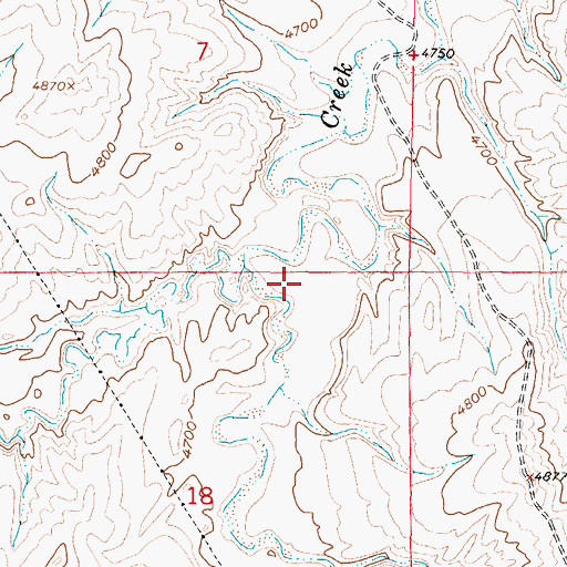 Topographic Map of Lone Tree Gulch, WY